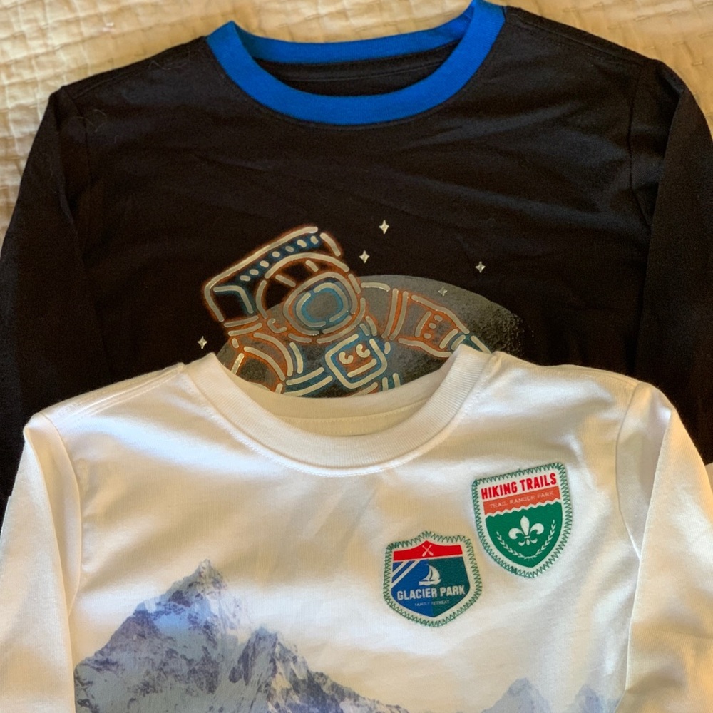 NWT LS Boys Wonder T-shirts